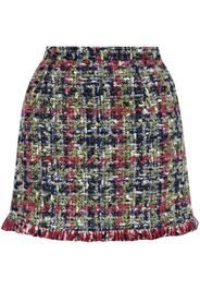 ETRO tweed-bouclé check mini skirt - Nero