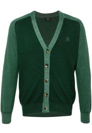 ETRO Cardigan con motivo Pegaso - Verde