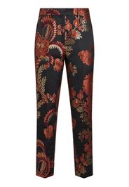 ETRO jacquard tapered trousers - Nero