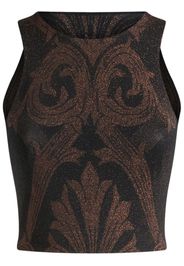 ETRO Canotta con effetto jacquard - Marrone