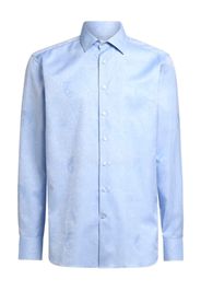 ETRO paisley-jacquard cotton shirt - Blu