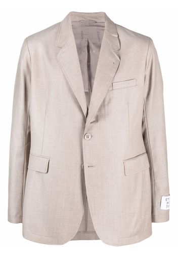 Etudes virgin wool single-breasted blazer - Toni neutri