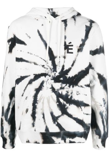 Etudes Felpa con fantasia tie-dye Klein - Bianco