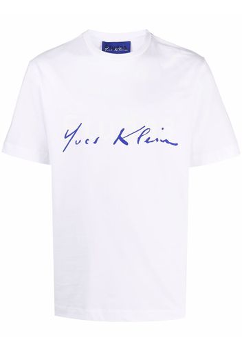 Etudes logo-print cotton T-Shirt - Bianco