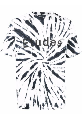 Etudes T-shirt con fantasia tie-dye Wonder - Bianco