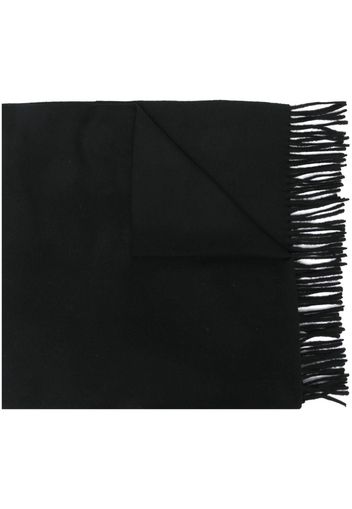 Etudes fringed virgin wool scarf - Nero