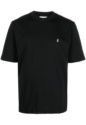 Etudes T-shirt oversize con ricamo - Nero