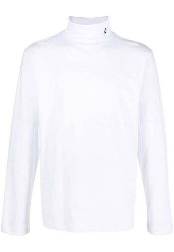 Etudes Maglione a collo alto con ricamo - Bianco