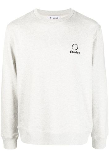 Etudes embroidered-logo sweatshirt - Grigio