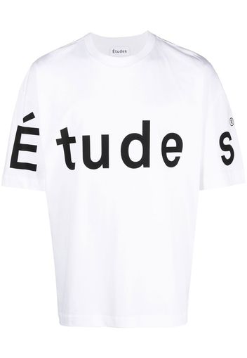 Etudes T-shirt con stampa oversize - Bianco