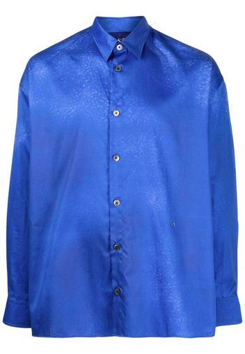 Etudes spray-effect satin shirt - Blu