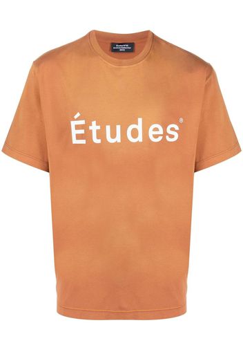 Etudes Wonder Études logo-print T-shirt - Marrone
