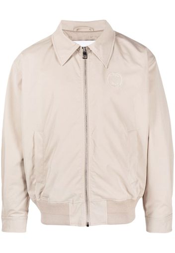 Etudes logo-patch bomber jacket - Toni neutri