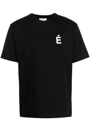 Etudes logo-print organic cotton T-shirt - Nero