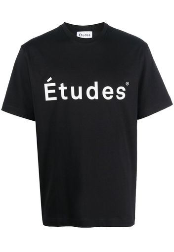 Etudes logo-print organic cotton T-shirt - Nero