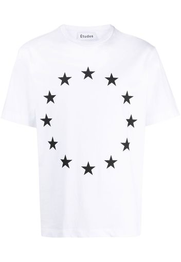 Etudes star-print organic cotton T-shirt - Bianco