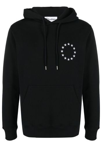 Etudes logo-print long-sleeve hoodie - Nero