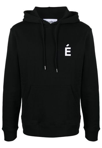 Etudes logo-print pullover hoodie - Nero