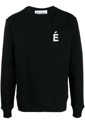 Etudes logo-print crew neck sweatshirt - Nero