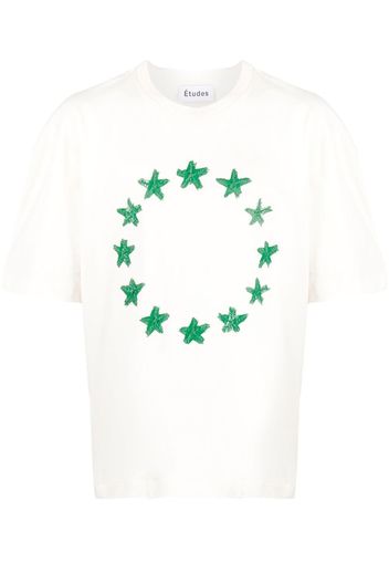 Etudes organic cotton star-print T-shirt - Toni neutri