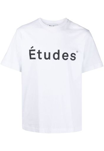 Etudes logo-print T-shirt - Bianco