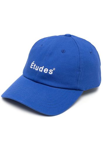 Etudes logo-embroidered baseball cap - Blu