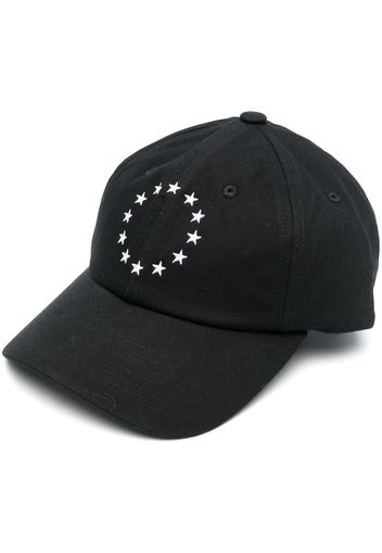 Etudes embroidered-motif cotton cap - Nero