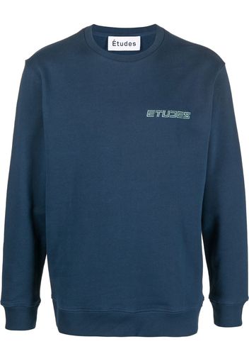 Etudes embroidered-logo sweatshirt - Blu