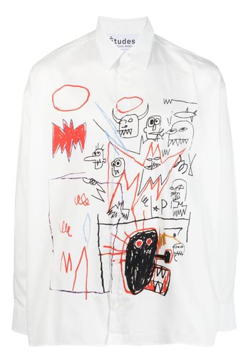 Etudes x Jean-Michel Basquiat long-sleeve shirt - Bianco