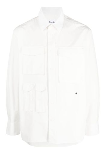 Etudes multiple flap-pocket shirt - Bianco