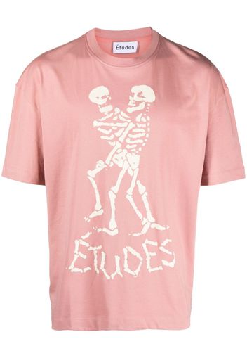 Etudes logo-print organic cotton T-shirt - Rosa