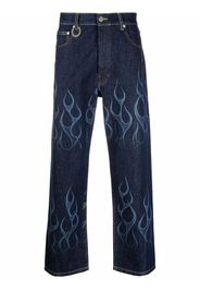 Etudes Jeans dritti con stampa - Blu