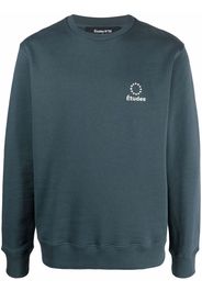 Etudes logo-print organic cotton sweatshirt - Verde