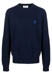 Etudes Boris logo-patch sweater - Blu