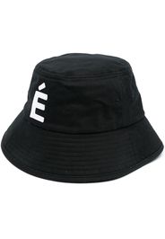 Etudes Cappello bucket con ricamo - Nero