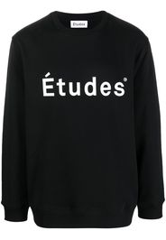 Etudes logo-print organic-cotton sweatshirt - Nero