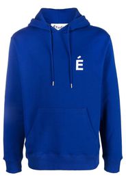 Etudes logo-print long-sleeve hoodie - Blu