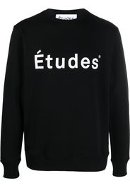 Etudes logo-print crew neck sweatshirt - Nero