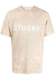 Etudes logo-print bleached T-shirt - Toni neutri