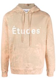 Etudes logo-print organic cotton hoodie - Toni neutri