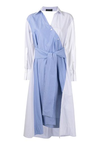 multi-panel design shirt dress