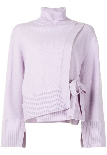 Eudon Choi side tie-fastening jumper - Viola