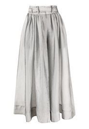 Eudon Choi Lille belted wide-leg trousers - Argento