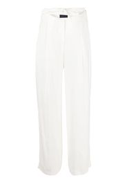 Eudon Choi Loches belted straight-leg trousers - Bianco