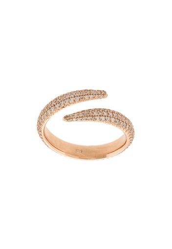 diamond embellished midi ring