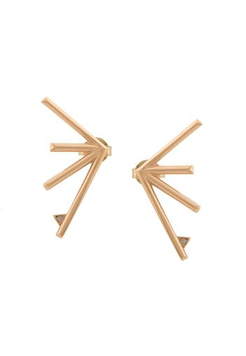 Eva Fehren line stud earrings - Effetto metallizzato