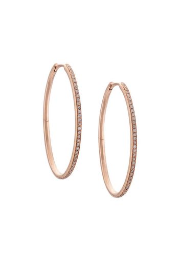 Orecchini a cerchio in oro rosa 18kt Endless