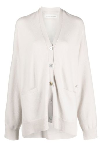 extreme cashmere button-up knitted cardigan - Toni neutri