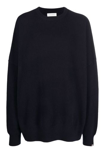 extreme cashmere oversized-cut round-neck jumper - Blu