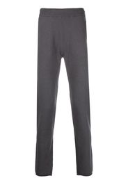 extreme cashmere straight-leg knitted track-pants - Grigio